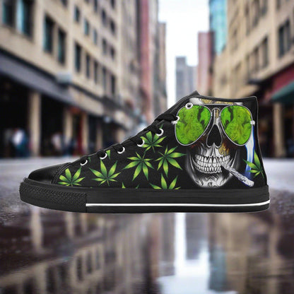Koi Orange Black Unique WOMEN Bold Art - Freaky Shoes | Custom Art Sneakers