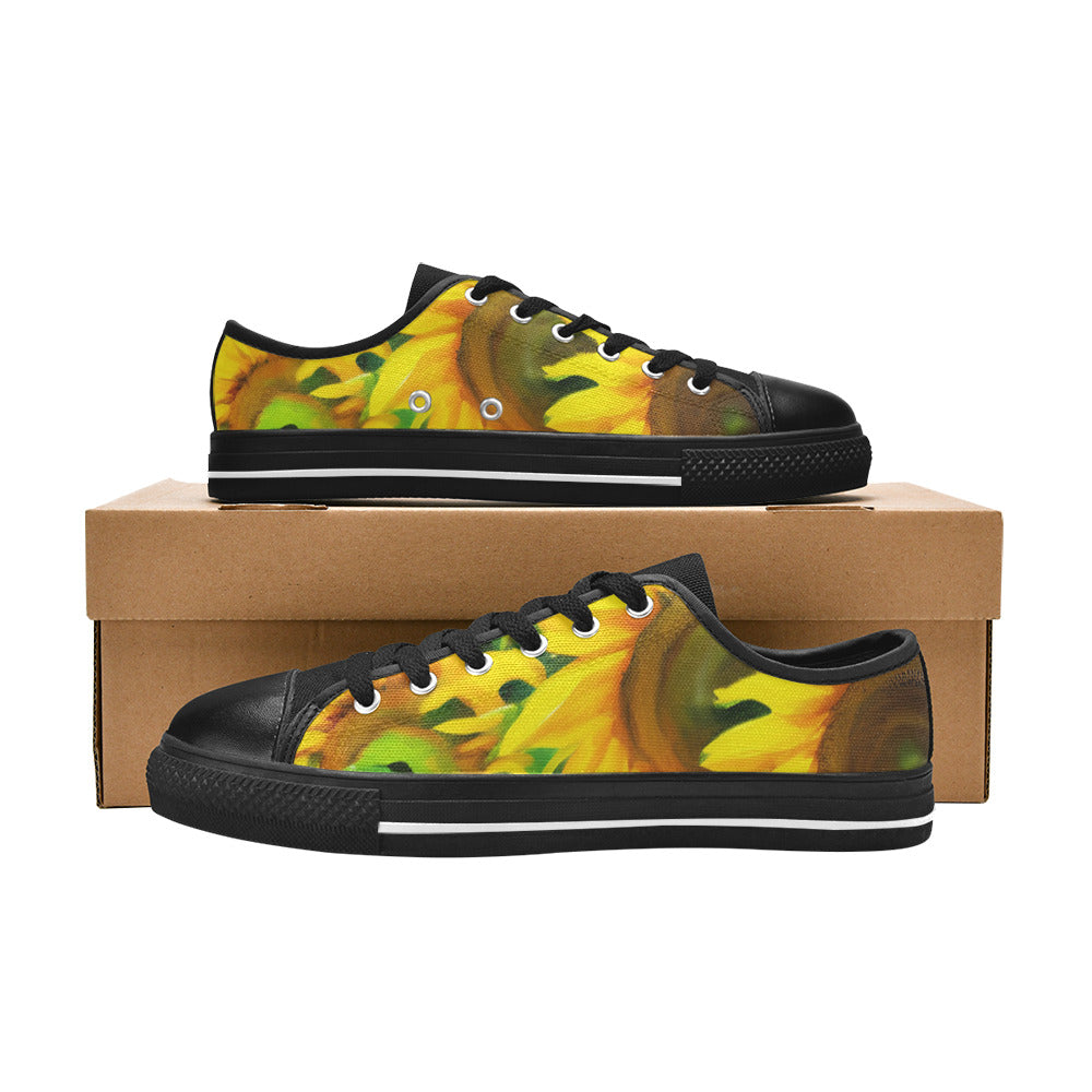 MEN'S Sunflowers Art Canvas Vivid Shoes