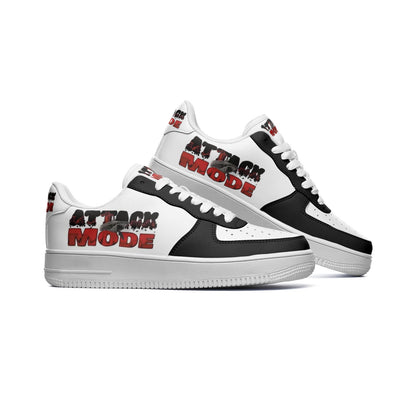 AM BLACK Unisex Low Top Leather Sneakers