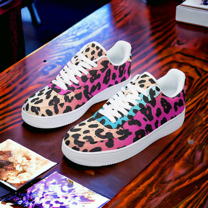 Butterfly Rainbow Neon Electric Wearable Bold Art - Freaky Shoes | Custom Art Sneakers