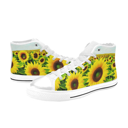 WOMEN'S Sunflowers Art 4 High Top Canvas Dreamcore Custom Shoes