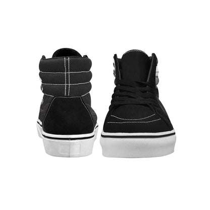 WOMEN'S Demon Snakes Skulls Art High Top Skateboarding Vibrant Chaos Sneakers