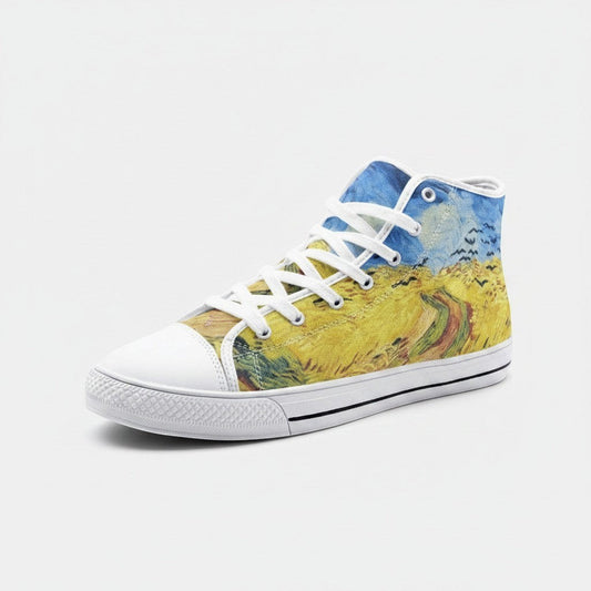 "Wheatfield with Crows" by Vi Custom Sneakers | Unisex | Freaky Shoes®