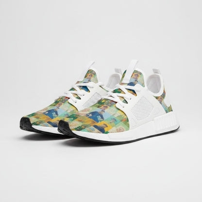 Freaky Shoes® custom high-top canvas sneakers featuring Vincent van Gogh's The Roulin Family art print
