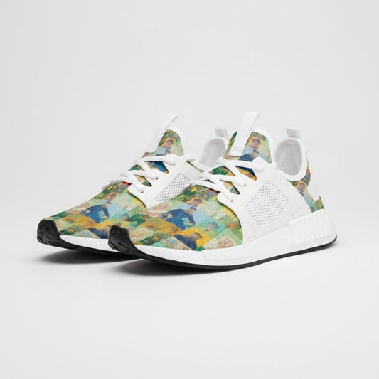 Freaky Shoes® custom high-top canvas sneakers featuring Vincent van Gogh's The Roulin Family art print