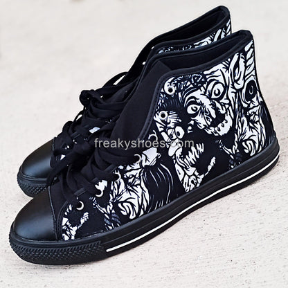 Celtic Green Emerald Vivid MEN Bold Art - Freaky Shoes | Custom Art Sneakers