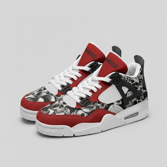 Skulls Custom High-Top Canvas Shoes | Freaky Shoes®