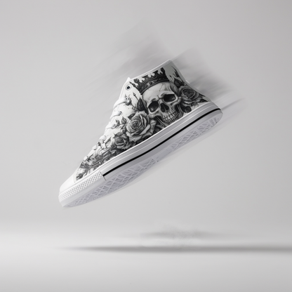 MEN'S Dark Crown Skull Art | Freaky Shoes®