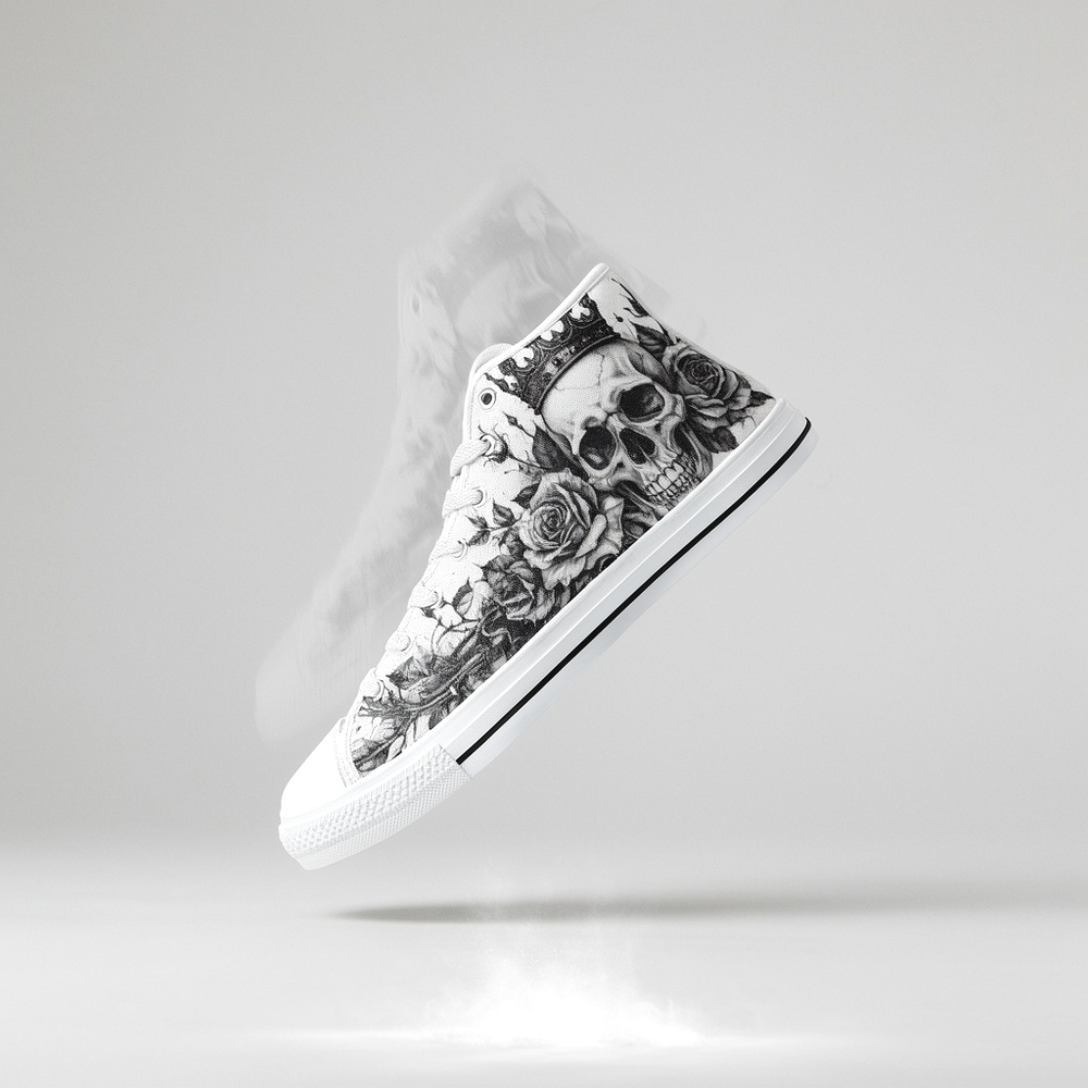 MEN'S Dark Crown Skull Art | Freaky Shoes®
