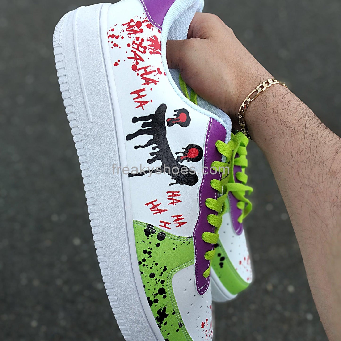 Viking Orange Black Vivid Bold Art - Freaky Shoes | Custom Art Sneakers