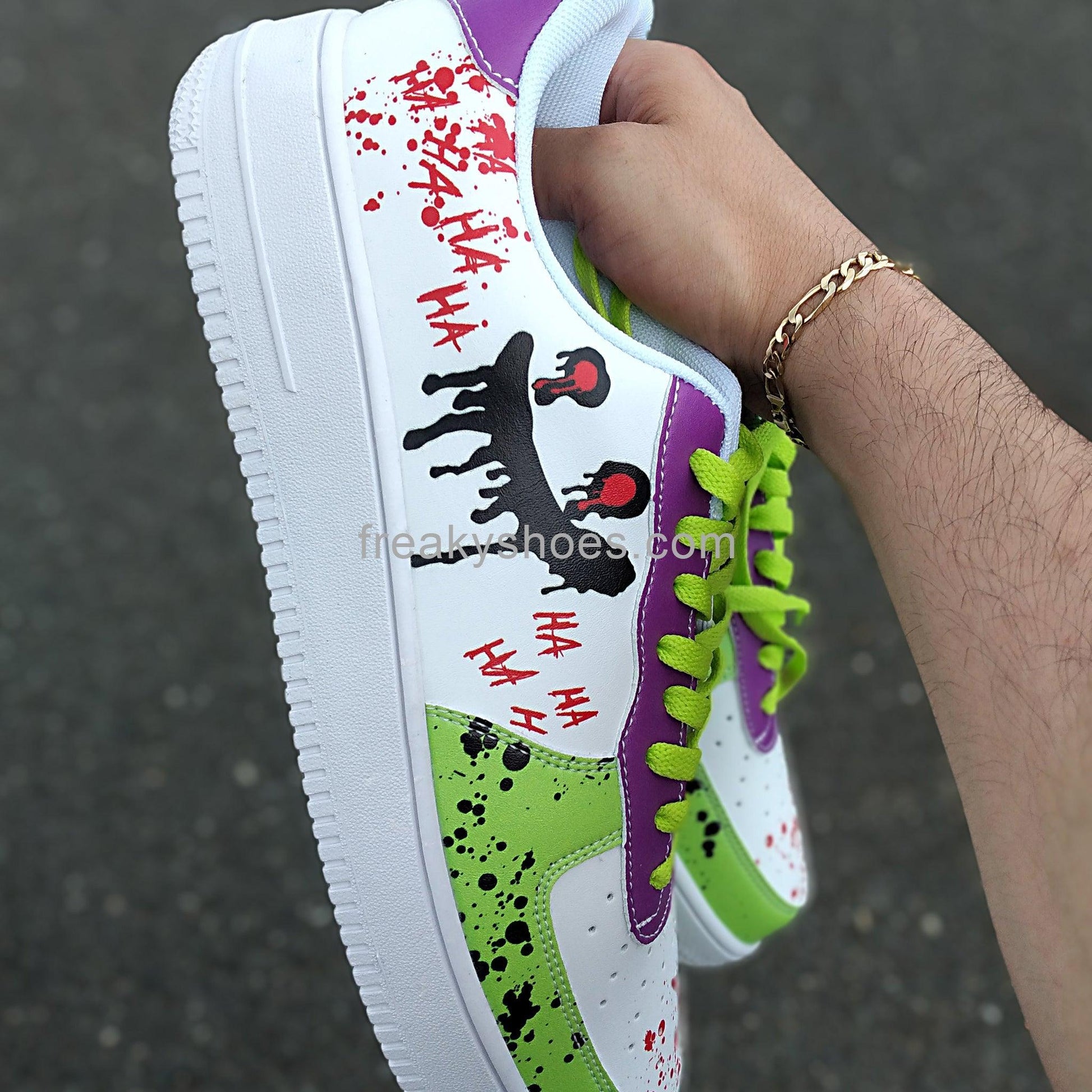 Viking Orange Black Vivid Bold Art - Freaky Shoes | Custom Art Sneakers