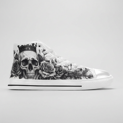MEN'S Dark Crown Skull Art | Freaky Shoes®