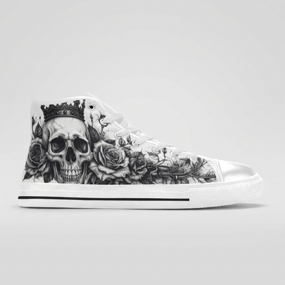 MEN'S Dark Crown Skull Art | Freaky Shoes®