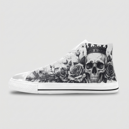 MEN'S Dark Crown Skull Art | Freaky Shoes®