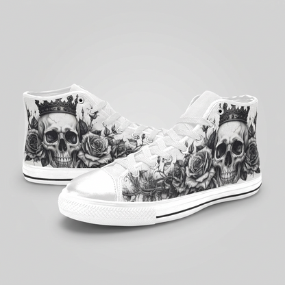 MEN'S Dark Crown Skull Art | Freaky Shoes®