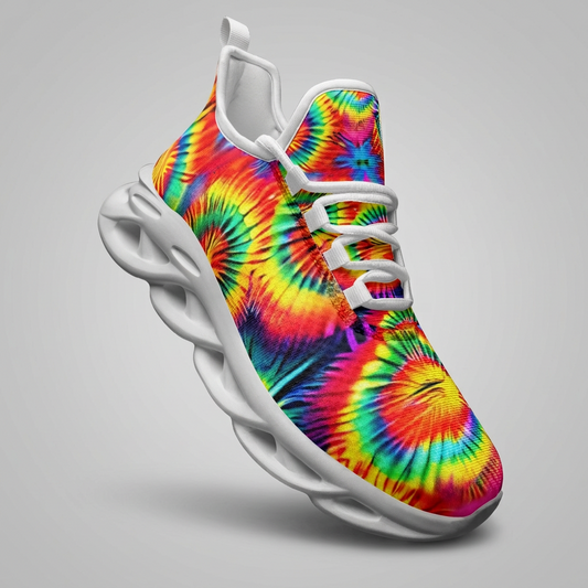 Unisex Rainbow Rave Tie Dye Art Sneakers