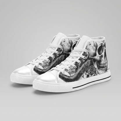 MEN'S Dark Canvas Surreal Shoes | Freaky Shoes®