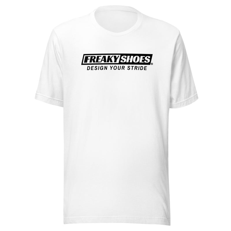 Freaky Shoes Zwart Gedrukt Art Design Your Stride Unisex t-shirt
