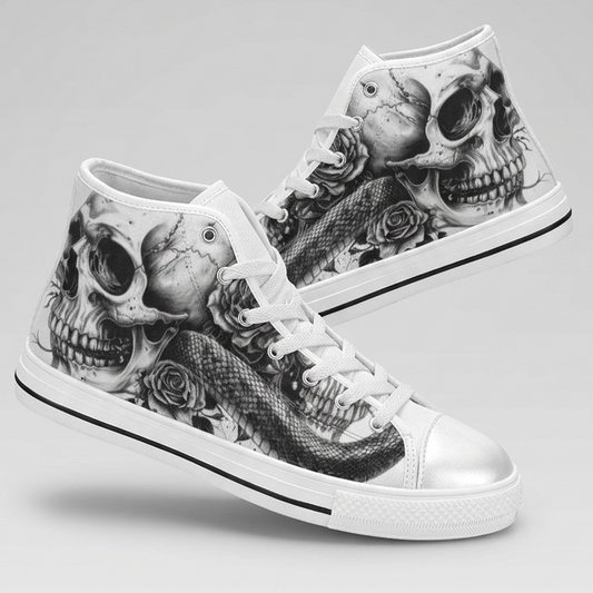 WOMEN'S Dark Surreal Custom Sneakers | Freaky Shoes®