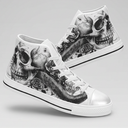 MEN'S Dark Canvas Surreal Shoes | Freaky Shoes®