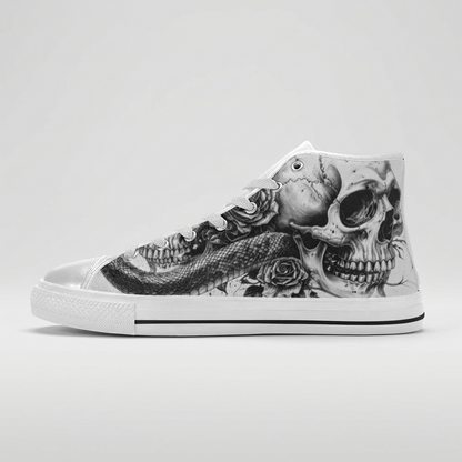 MEN'S Dark Canvas Surreal Shoes | Freaky Shoes®