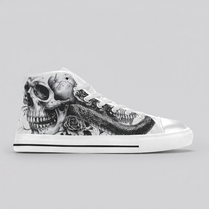 MEN'S Dark Canvas Surreal Shoes | Freaky Shoes®