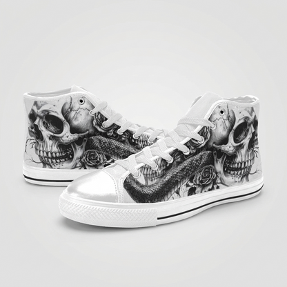 MEN'S Dark Canvas Surreal Shoes | Freaky Shoes®