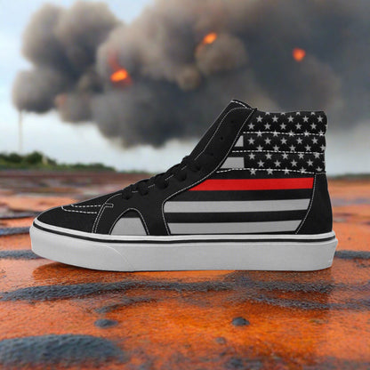 Thin Red Line Flag Men - Freaky Shoes®