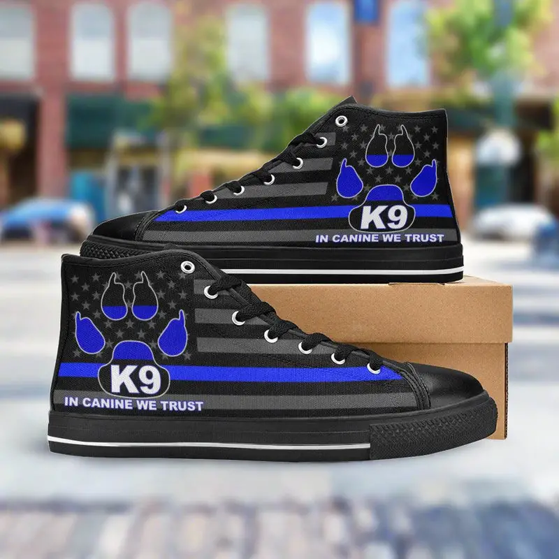 K9 Men’s Classic High Top Canvas Shoes - Freaky Shoes®