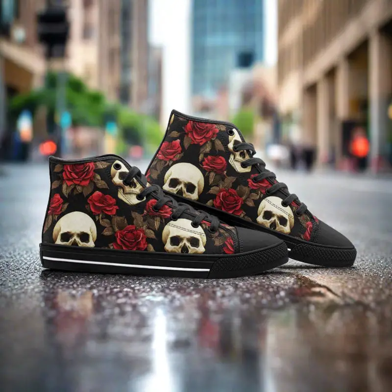 Rose Skulls - Freaky Shoes®