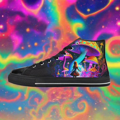 Koi Japanese Mandala Red Gold Blue Bold Art - Freaky Shoes