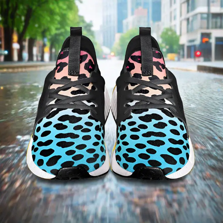 Gradient Leopard Print - Freaky Shoes®