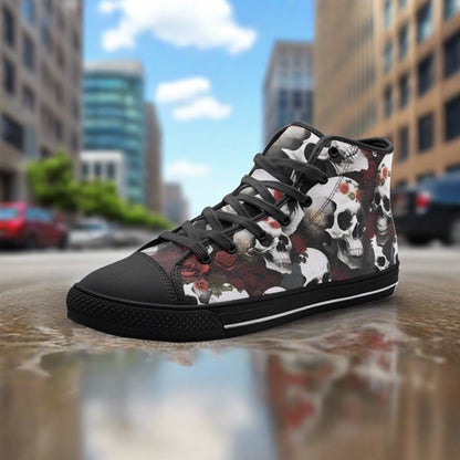 Rose Skulls Dark - Freaky Shoes®