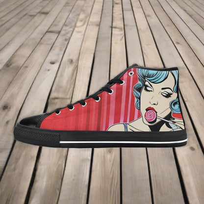 Drip Custom Art Panel Fire Wearable Bold Art - Freaky Shoes