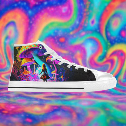 Aurora Galaxy Northern Lights Teal Purple Bold Art - Freaky Shoes