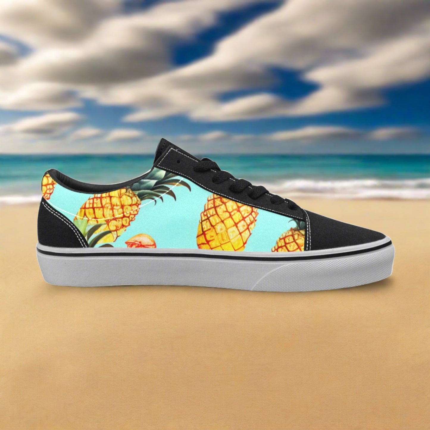 Painted Shoes Pineapple Slip On Shoes UIN Women's Art Painted