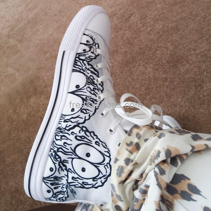Dripping Monsters Grey Men - Freaky Shoes®