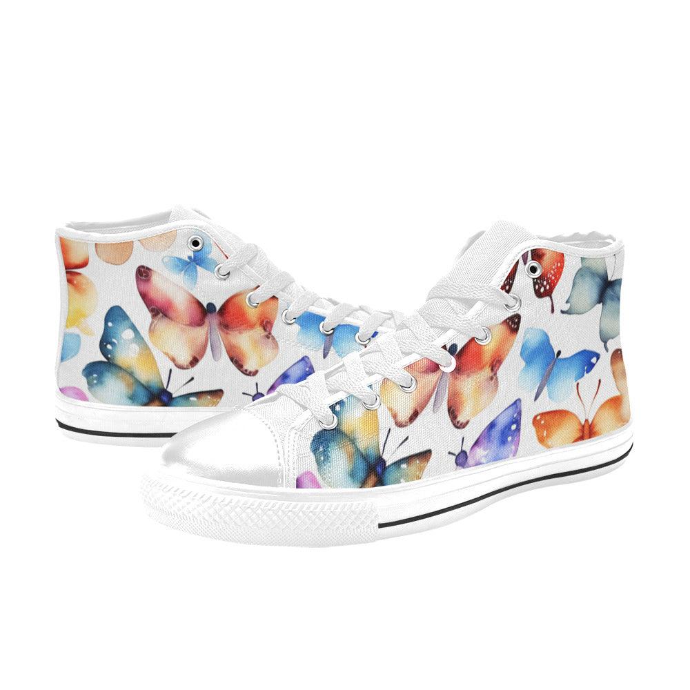 Watercolor Style Butterfly Art Women - Freaky Shoes®