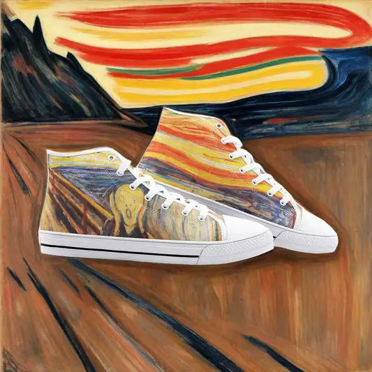 Edvard Munch 1893 The Scream - Freaky Shoes®