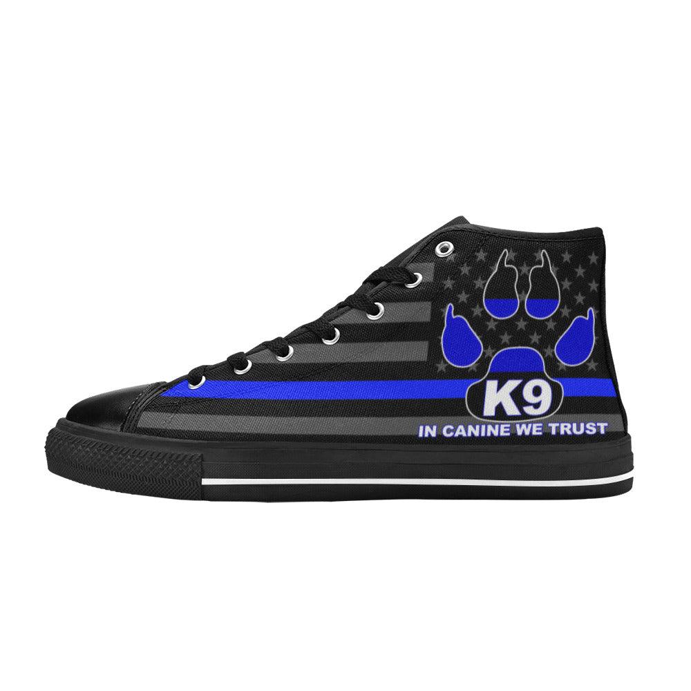 K9 Women's Classic High Top Canvas Shoes - Freaky Shoes®