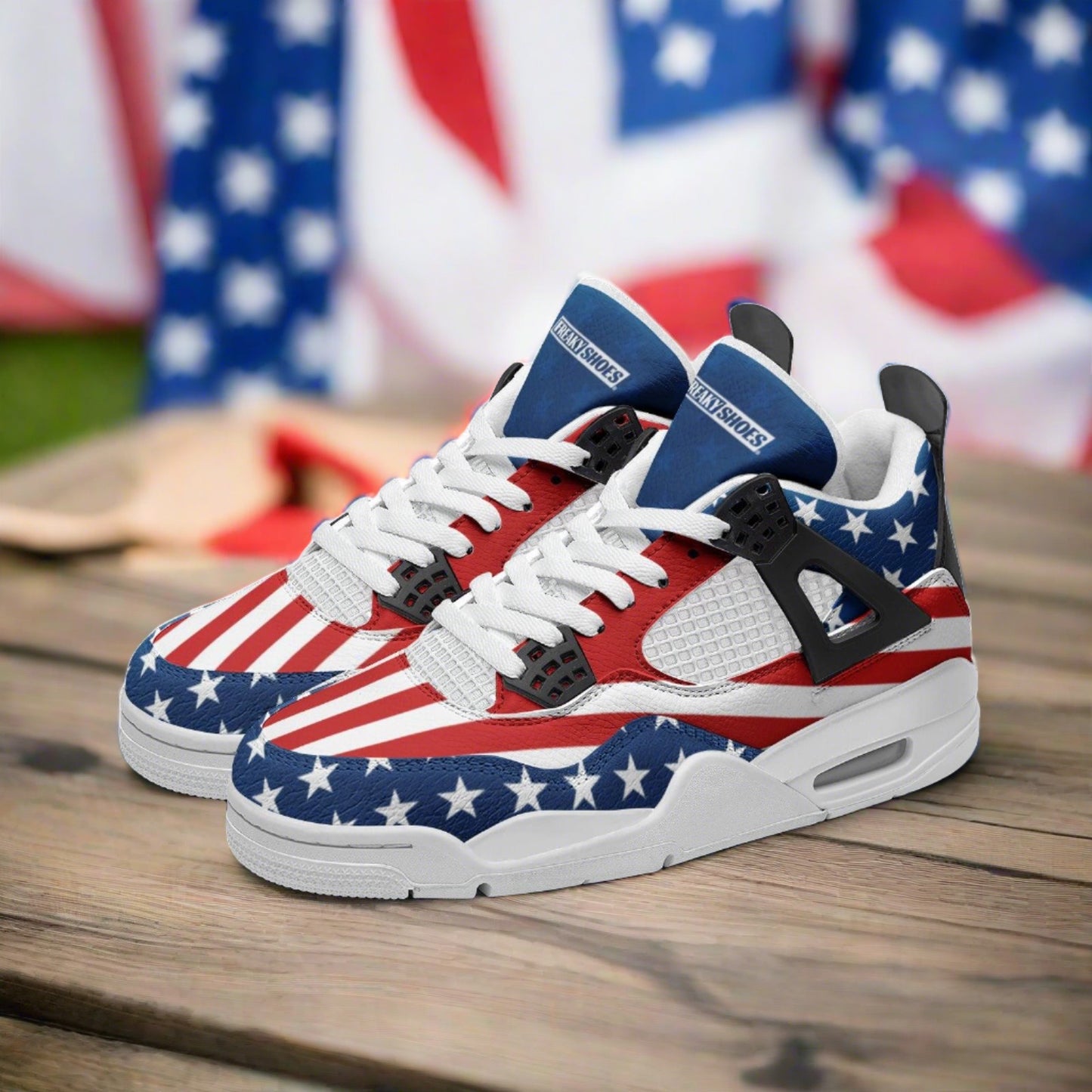 Patriotic USA Stars Stripes – Freaky Shoes®1