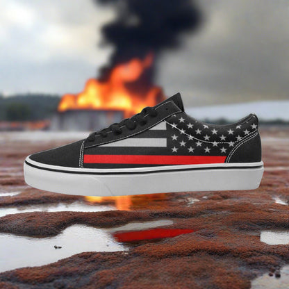 Thin Red Line Flag Women - Freaky Shoes®