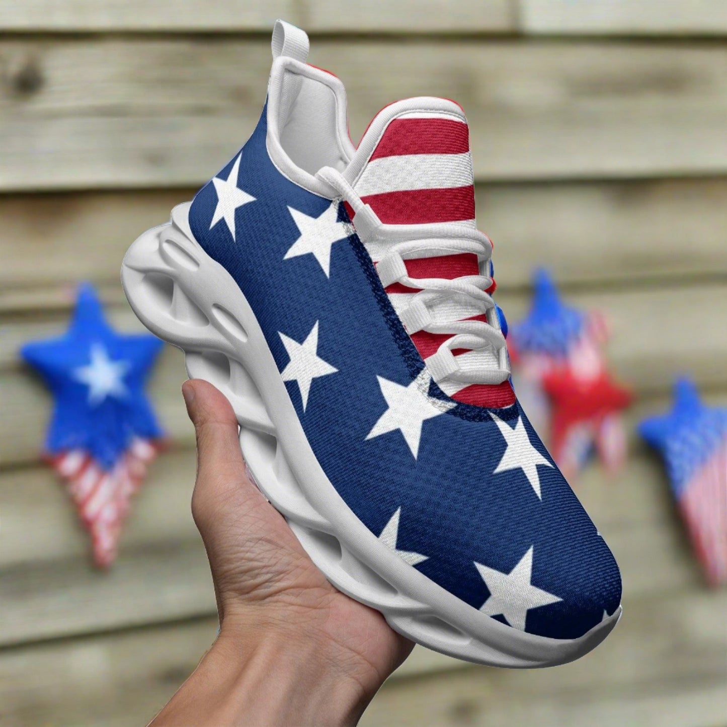 Bandera patriótica de Estados Unidos – Freaky Shoes®