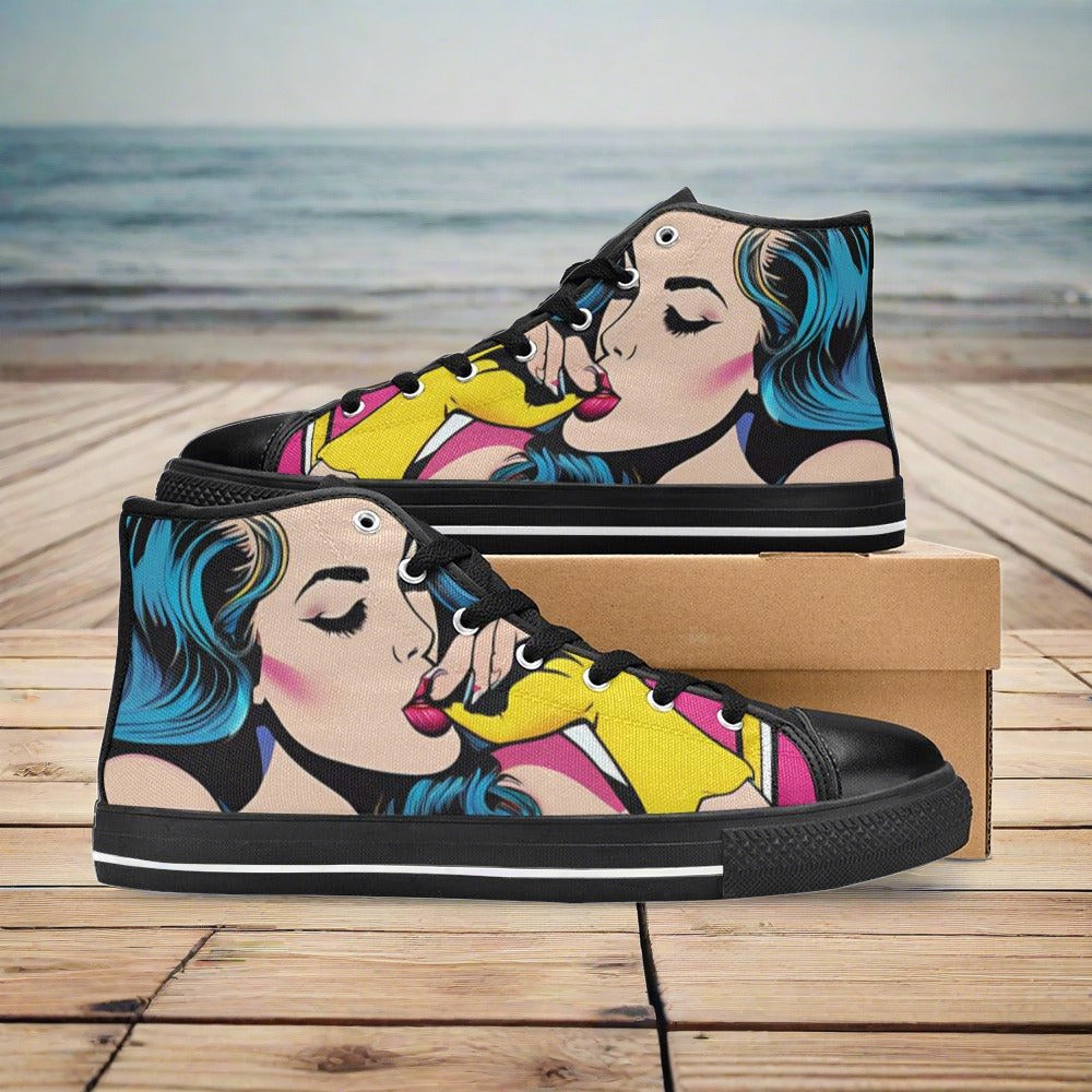 Retro Woman Art Men - Freaky Shoes®
