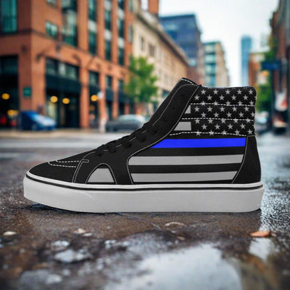 Thin Blue Line Flag Men - Freaky Shoes®