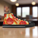 Pepperoni Pizza Cheese Closeup Men - Freaky Shoes®