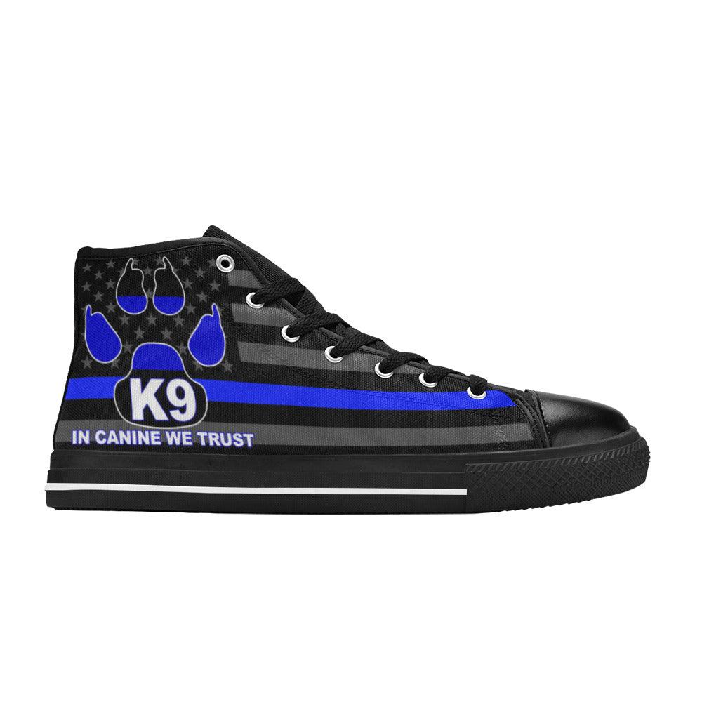 K9 Women's Classic High Top Canvas Shoes - Freaky Shoes®