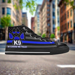 K9 Women's Classic High Top Canvas Shoes - Freaky Shoes®