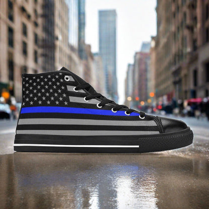 Thin Blue Line Flag Men - Freaky Shoes®