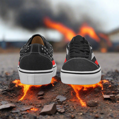 Thin Red Line Flag Men - Freaky Shoes®